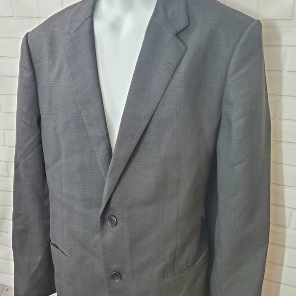 Theory Black Virgin Wool Blazer Suit Jacket - Picture 2 of 10